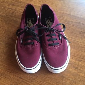 Burgundy Vans